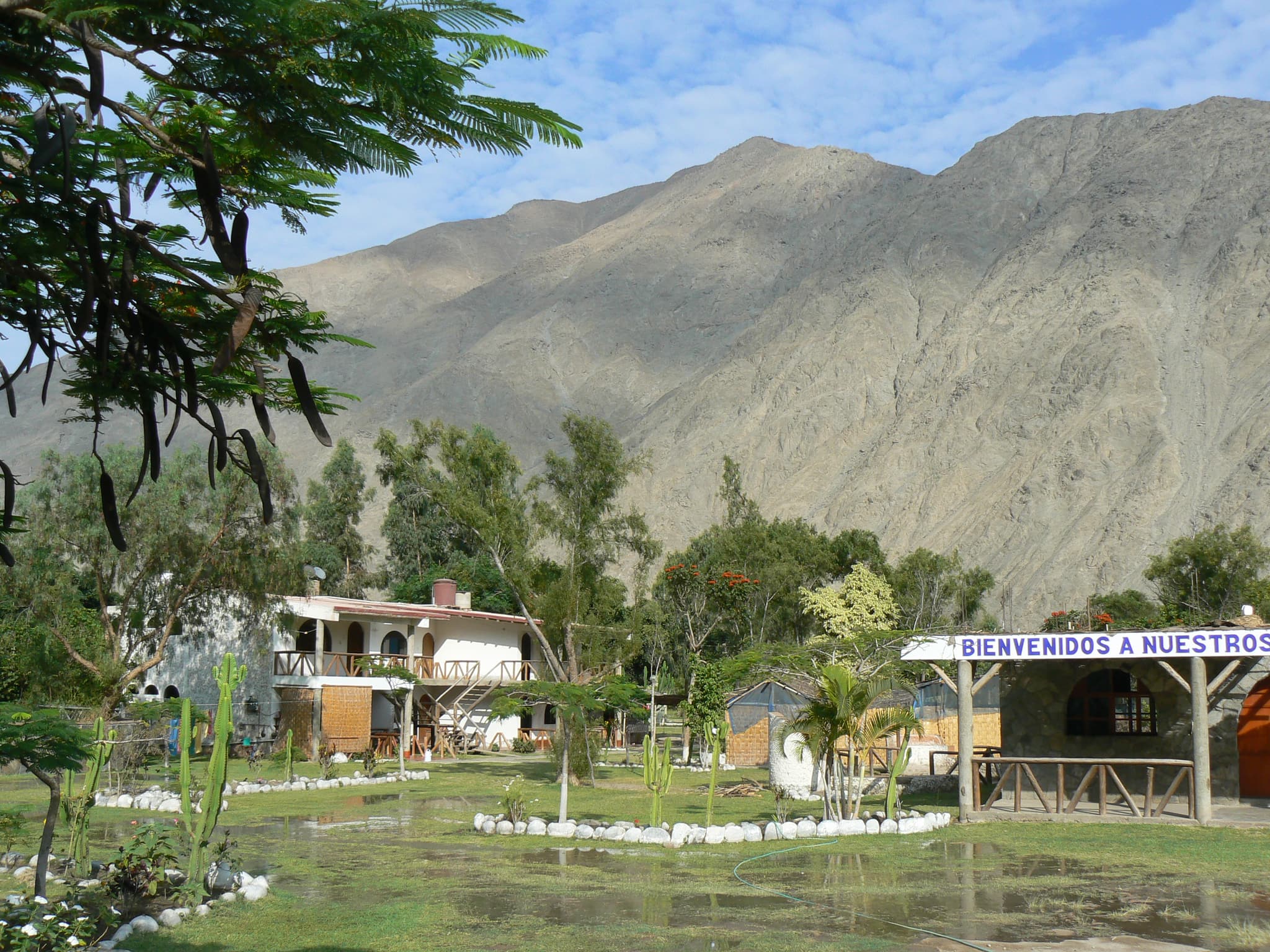 Das Kinderdorf in Peru von außen.