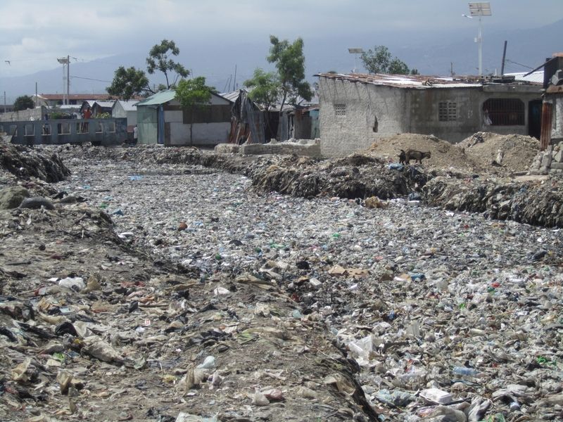 Ein Abwasserkanal in Port-au-Prince, der Hauptstadt von Haiti.